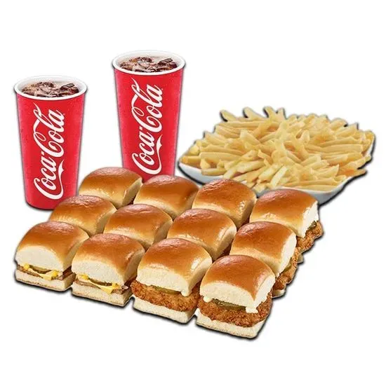 6 KRYSTALS, 6 CHIKS®, PARTY FRIES/TOTS & 2 BEVERAGE