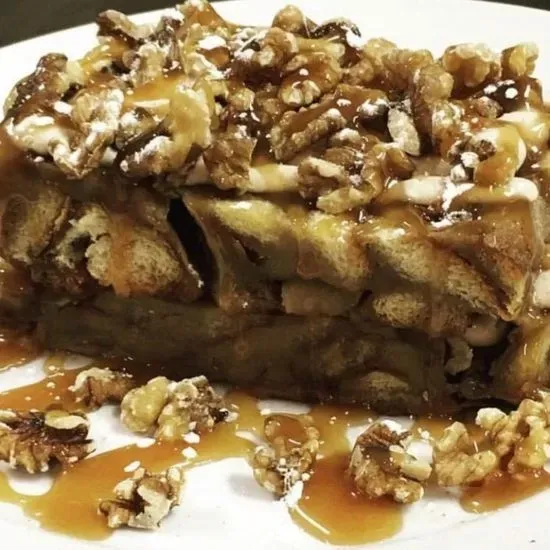 - Apple Walnut Bread Pudding -