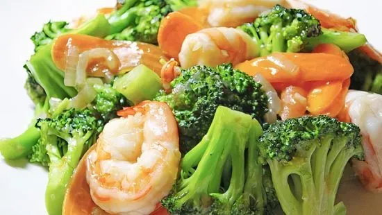 C15. Shrimp with Broccoli