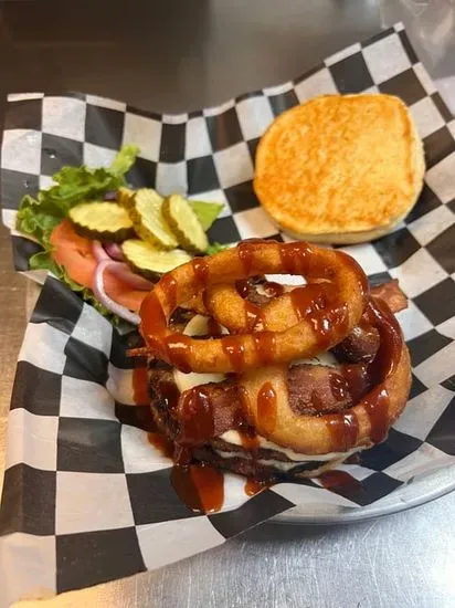 Cowboy Burger with Fries