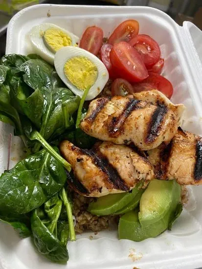 Chicken Kabob Quinoa Bowl