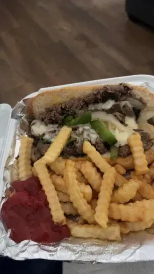 Philly  with French Fries