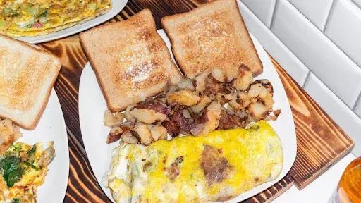 Hash & Cheese Omelet