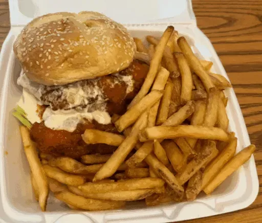 Buffalo Chicken Sand. Plate
