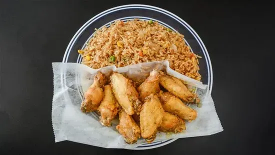 10 Pcs Wing & Fried Rice Special