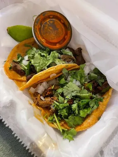 Campechanos (steak and chorizo) Street Taco