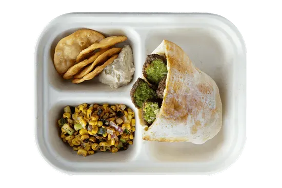 kids falafel pita tray