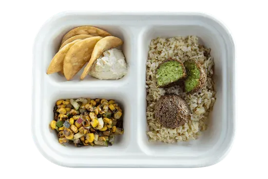 kids falafel rice tray