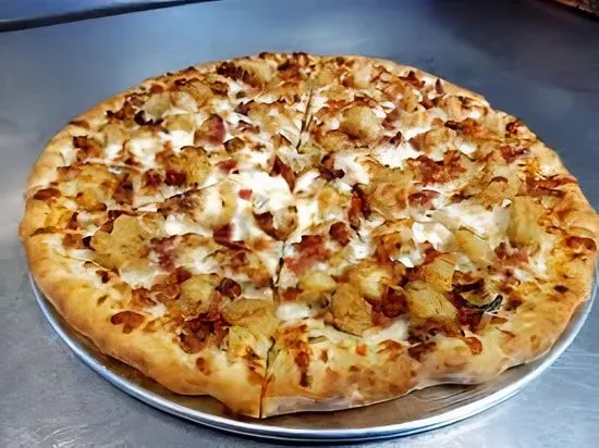 Chicken Bacon Ranch Pizza (White)