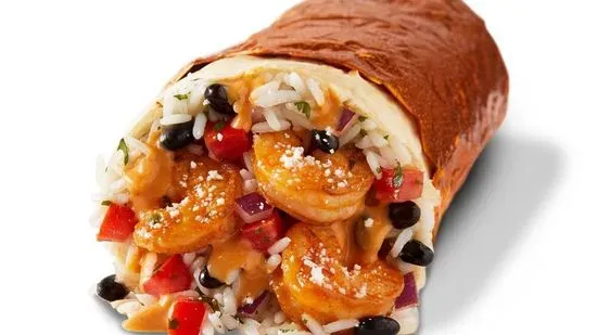 Create Your Own Garlic Tajín® Shrimp Burrito