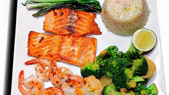Salmon Con Camarones