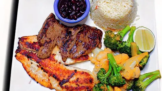 Fish and Steak