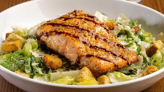 Caesar Salad with Roasted Balsamic Salmon