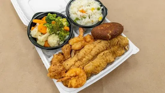 50. Homeboy’s Fried  Seafood Combo Platter