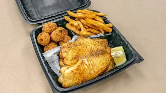 34. Broiled Tilapia Platter