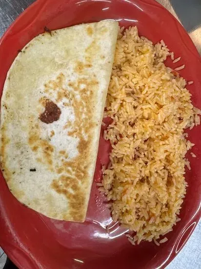 Kids Quesadilla & Rice