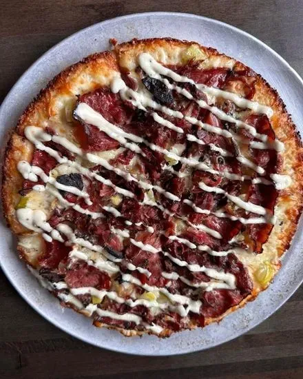 Pastrami & Pickles Pizza