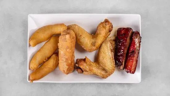 T4. Egg Roll, Chicken Wings, Chicken Finger and Spareribs