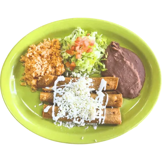 Flautas Dinner (3 Per Order)