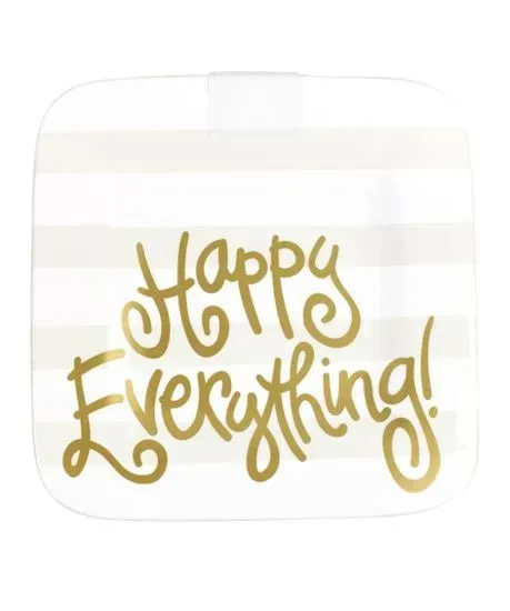 Mini Square Platter - White Stripes