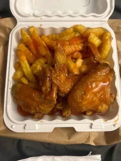 3-Piece Chicken Wings Dinner with French Fries