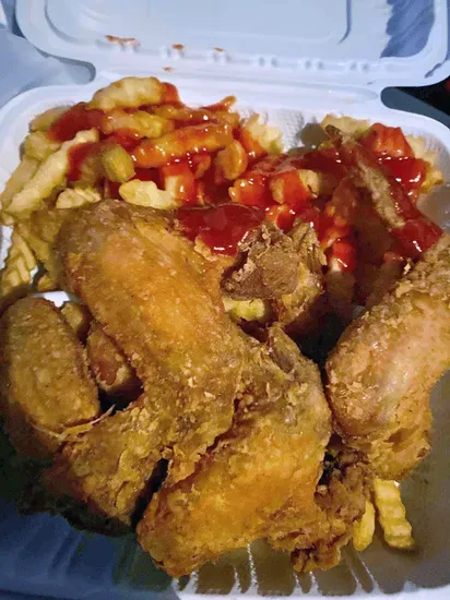 5-Piece Chicken Wings Dinner with French Fries