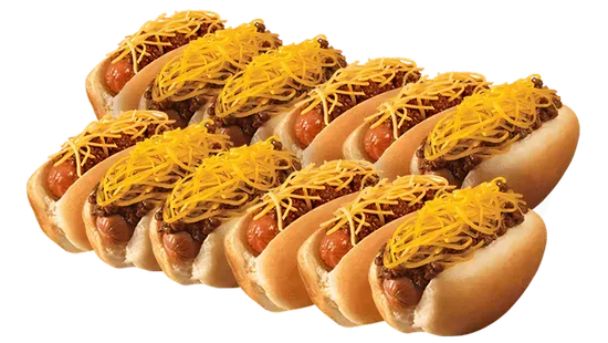 12 CHILI CHEESE PUPS