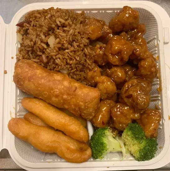 19. General Gao's Chicken (Hot and Spicy), Egg Roll & Chicken Finger