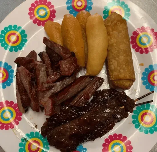 A1. Boneless Spareribs, Chicken Fingers, Beef Teriyaki & Egg Roll