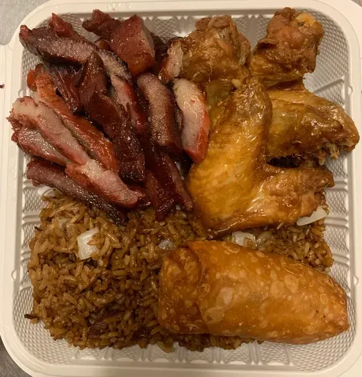 6. Chicken Wings, Boneless Ribs & Egg Roll