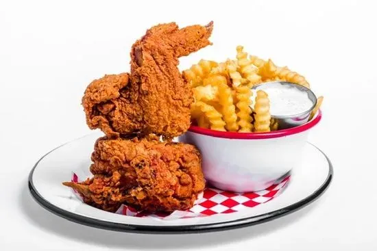 Honey Garlic Chicken & Fries (BONE-IN)