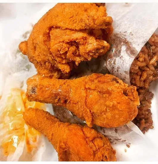 Fried Chicken  dinner 2pc (dark meat only ) 