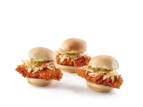 3 Slaw & Aioli Sliders