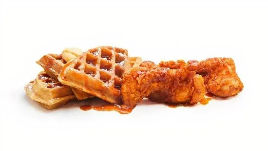 2 Jumbo Tenders & Waffles