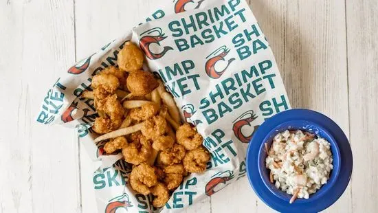 Half Popcorn Shrimp Basket