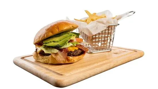 Avocado Bacon Cheeseburger