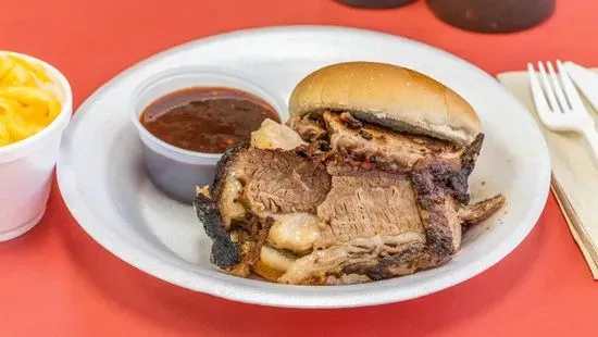 Brisket Sandwich with one side