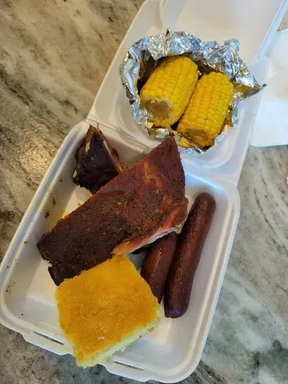 Two Meat and Two Side + Corn Bread