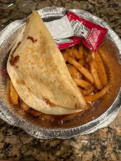 Cheese Quesadilla and Fries