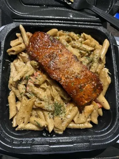 Jerk Salmon Pasta