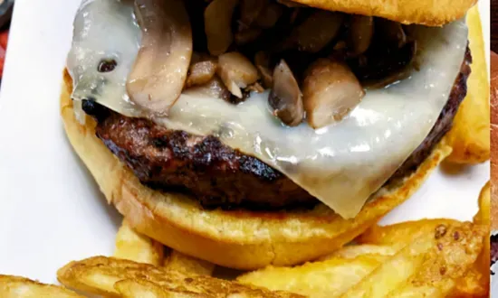 Mushroom Swiss Burger