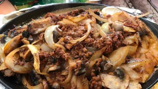 Mexican Chili Bowl with Refries Beans