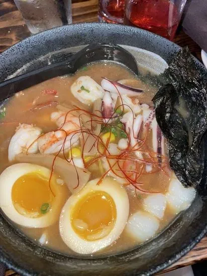 Seafood Ramen Noodle Soup