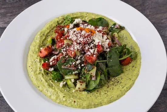 Organic Red Quinoa with Cilantro Jalapeno Hummus