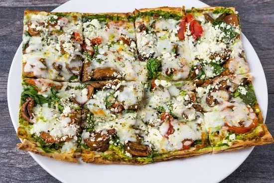 Spinach & Pesto Lavash Pizza