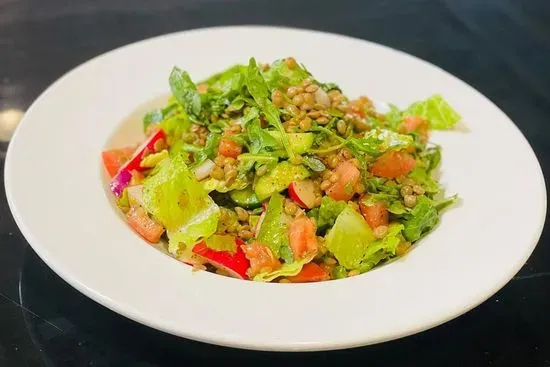 Chopped Lentil Salad Bowl