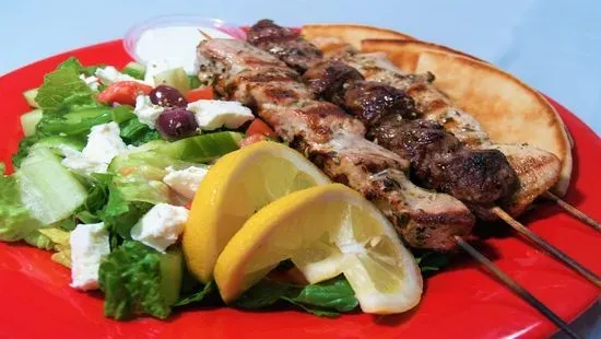 Souvlaki Dinner Plate