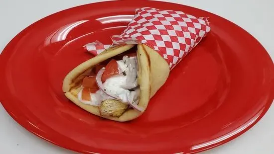 Marinated Chicken Souvlaki Sandwich