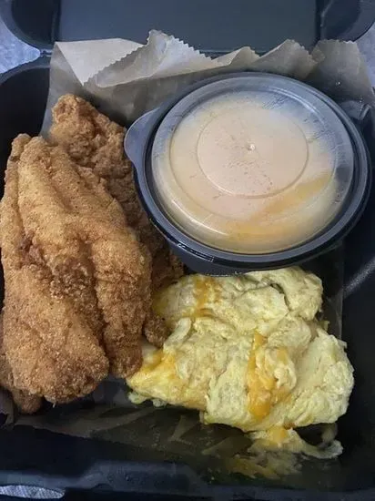 (2)Fried Catfish & Eggs Breakfast 