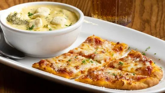 Cheese Flatbread & Soup Combo